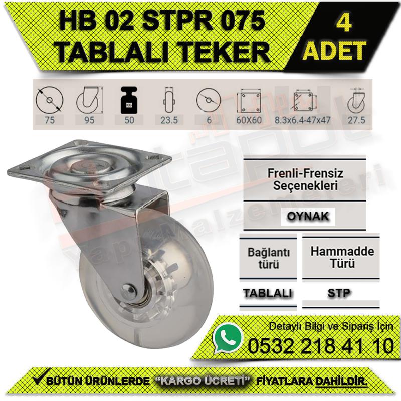 HB 02 STPR 075 TABLALI RULMANLI TEKER (4 ADET)